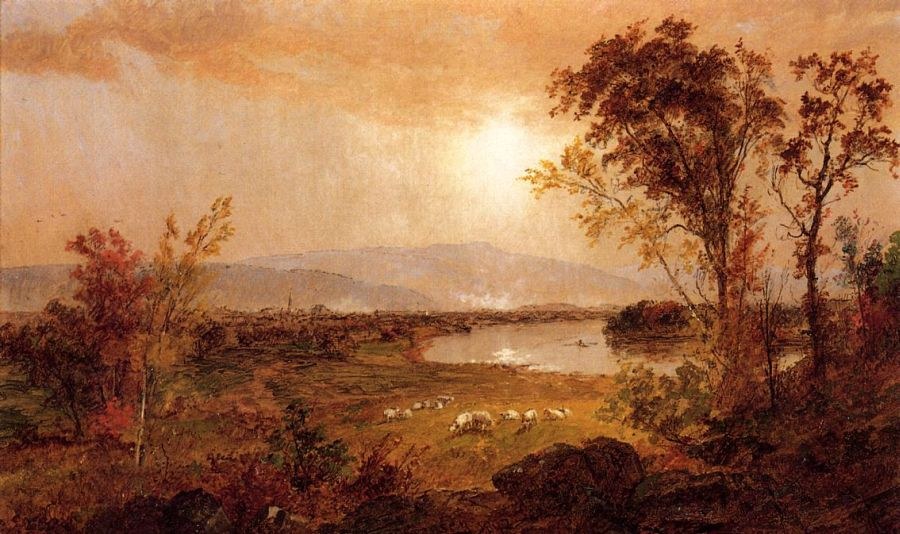Jasper Francis Cropsey A Bend in the River